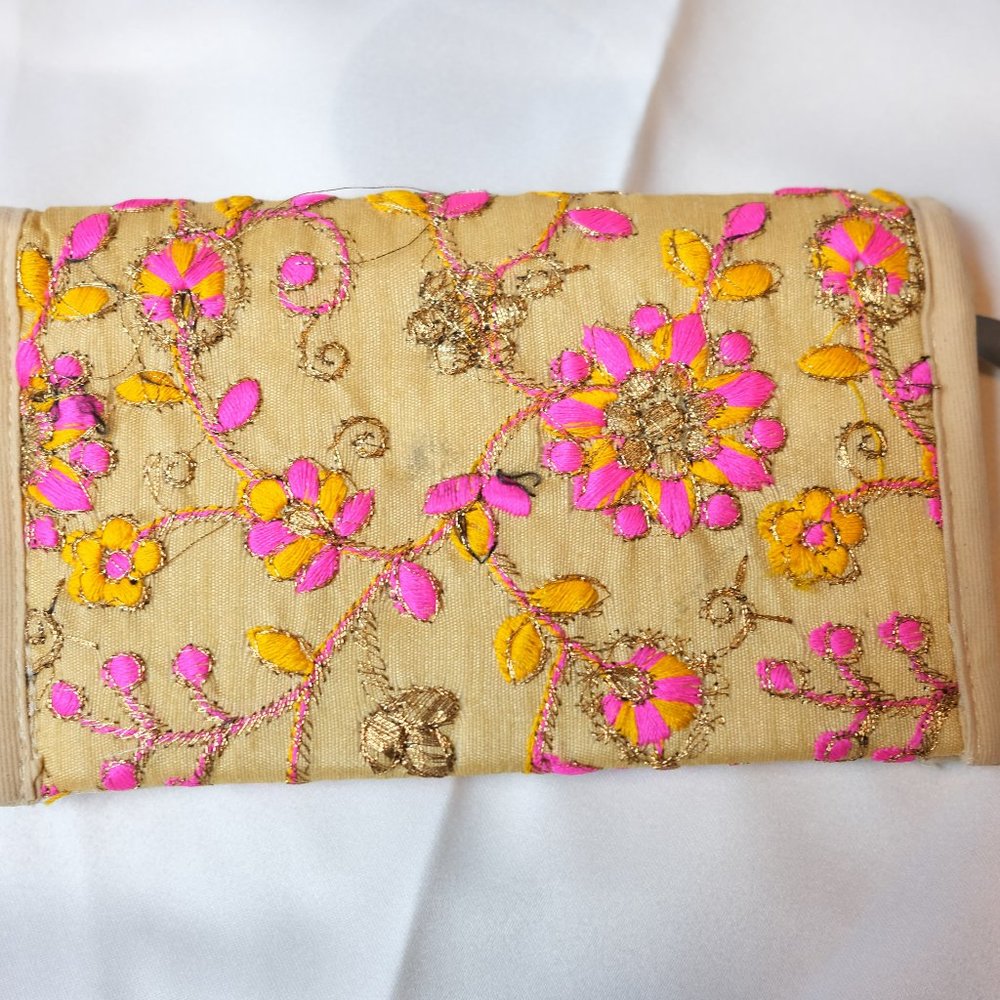 NWT Embroidered Fabric Wallet